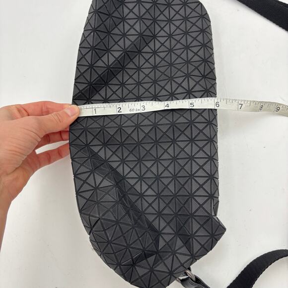 Bao Bao Issey Miyake Black Saddle Shoulder Bag Luxury
